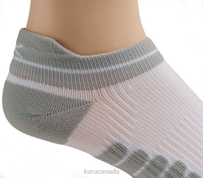 Kuru Socks Gray/White Unisex SPARC 2.0 ANKLE 84BZ216