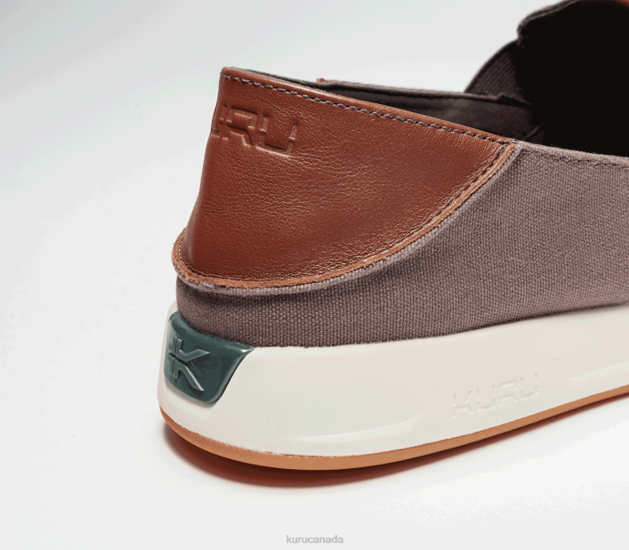 Kuru Shoes Dark Ash/White/Rich Walnut Men PACE 84BZ175