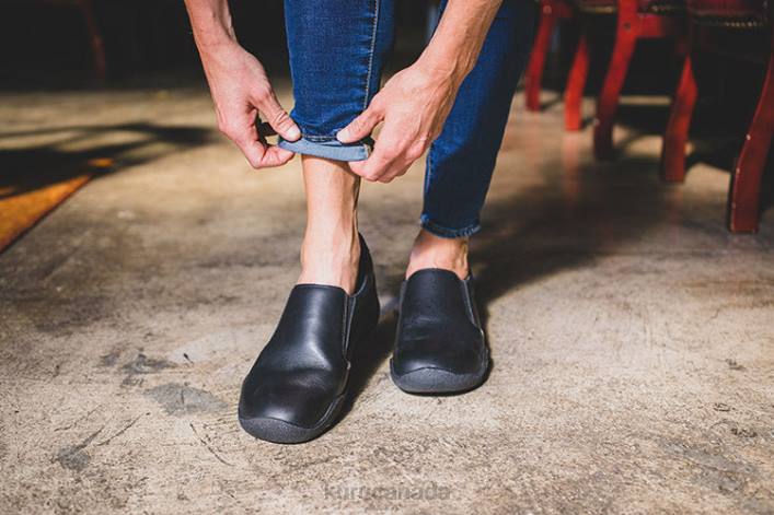 Kuru Shoes Jet Black/Fog Gray Women KIVI WIDE 84BZ90