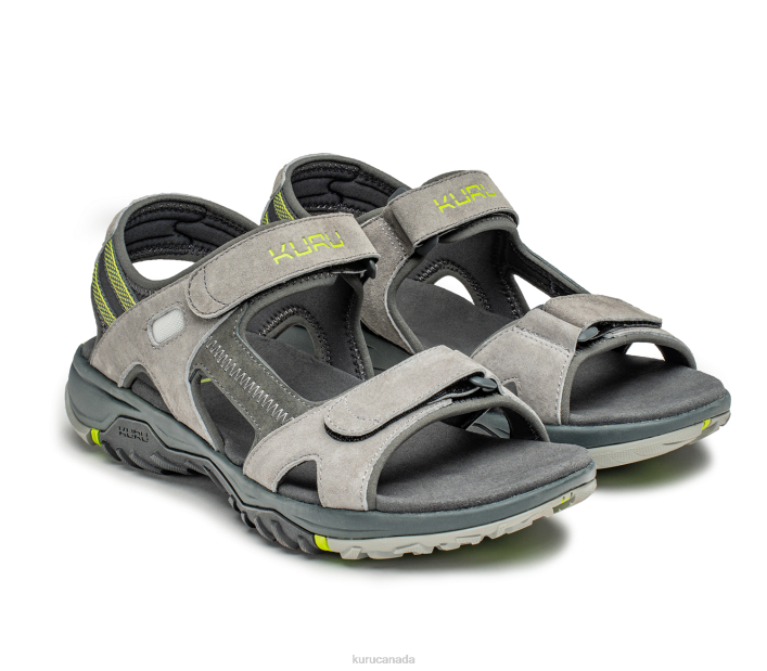 Kuru Shoes Wild Dove/Dark Shadow/Lime Green Men TREAD 84BZ203