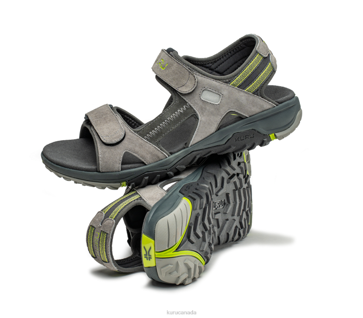 Kuru Shoes Wild Dove/Dark Shadow/Lime Green Men TREAD 84BZ203