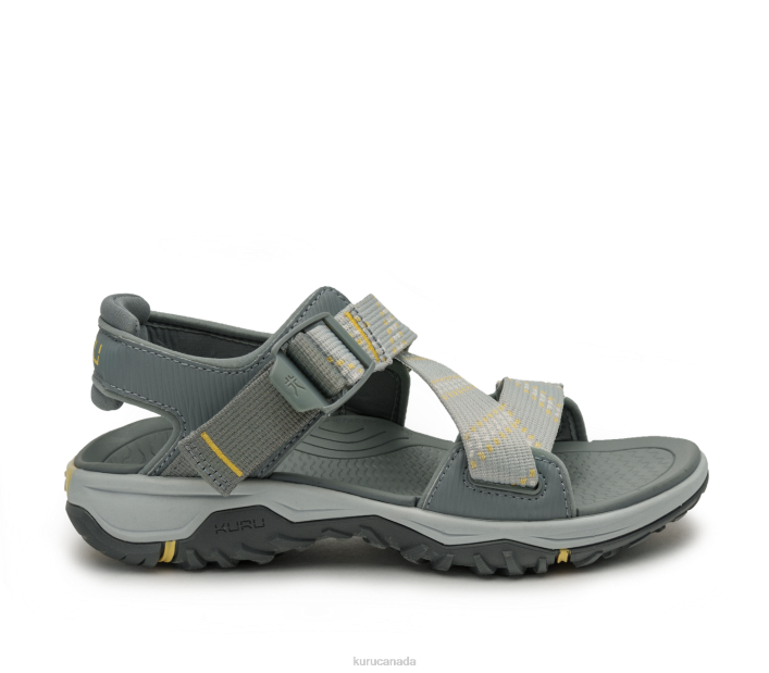 Kuru Shoes Cloud Gray/Soft Yellow Women CURRENT 84BZ107