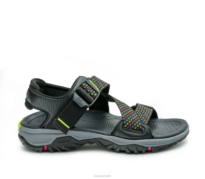 Kuru Shoes Jet Black/Multi Women CURRENT 84BZ120