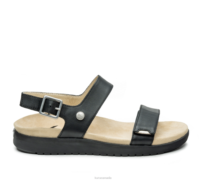 Kuru Shoes Jet Black/Sand Women GLIDE 84BZ114