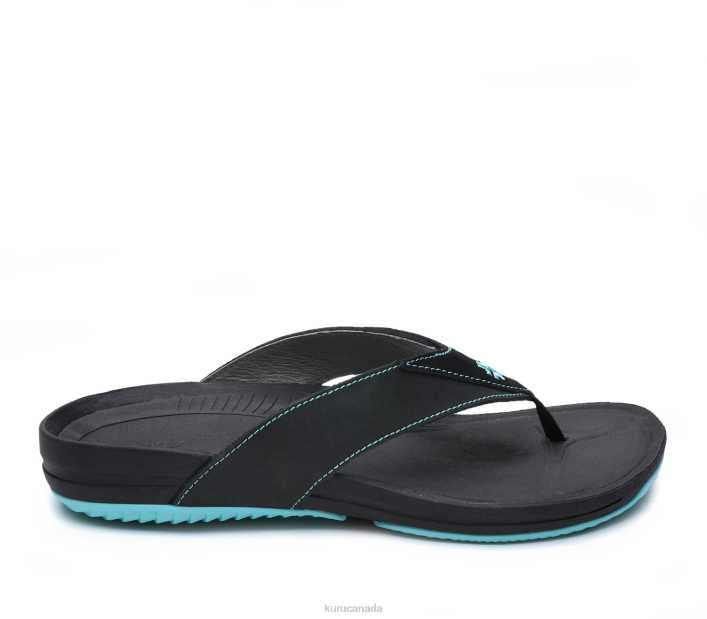 Kuru Shoes Jet Black/Blue Breeze Women KALA 84BZ113