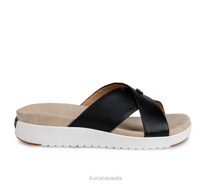 Kuru Shoes Jet Black/White/Gum Women BREEZE 84BZ118