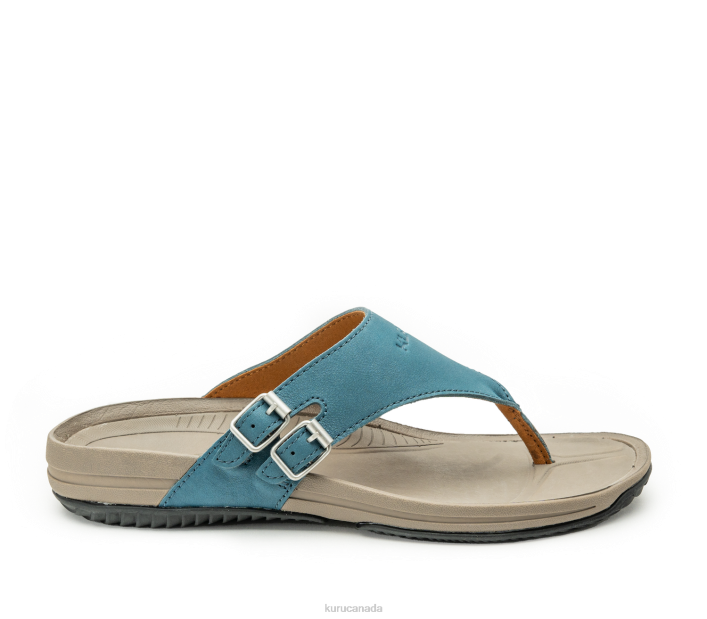Kuru Shoes Wailea Blue/Faded Brown Women SUOMI 84BZ117
