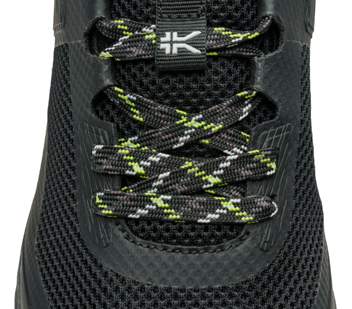 Kuru Shoes Jet Black/K U R U Green Men ATOM TRAIL 84BZ145