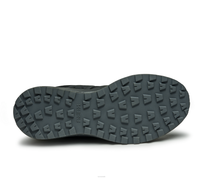 Kuru Shoes Jet Black/K U R U Green Men ATOM TRAIL 84BZ145