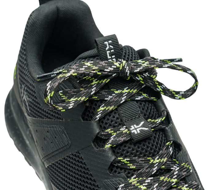 Kuru Shoes Jet Black/K U R U Green Men ATOM TRAIL 84BZ145