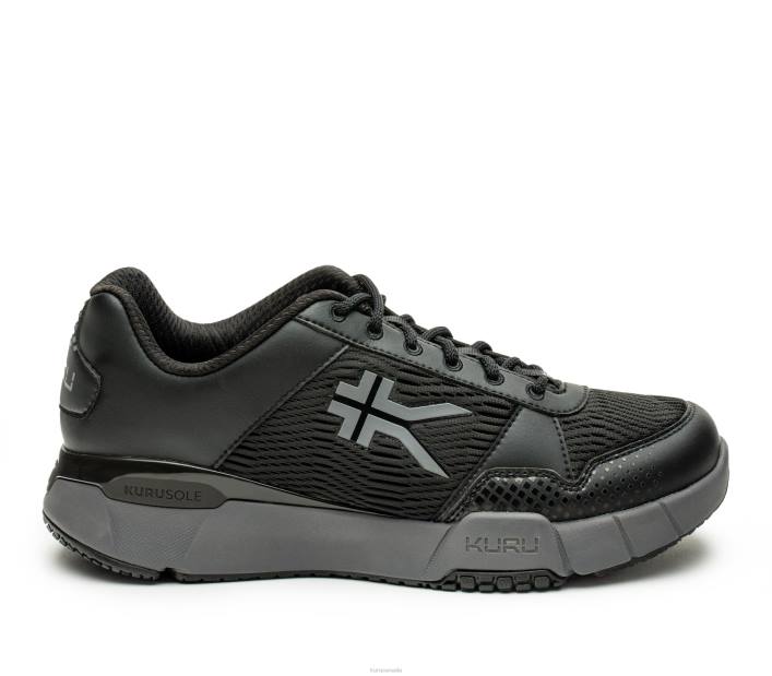 Kuru Shoes Jet Black/Slate Gray Men QUANTUM 84BZ160