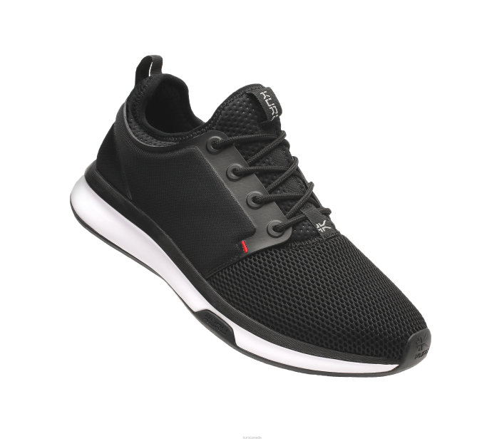 Kuru Shoes Jet Black/White/Fire Red Men ATOM 84BZ157