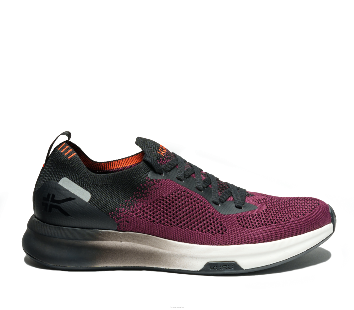 Kuru Shoes Maroon/Jet Black Men FLUX 84BZ135