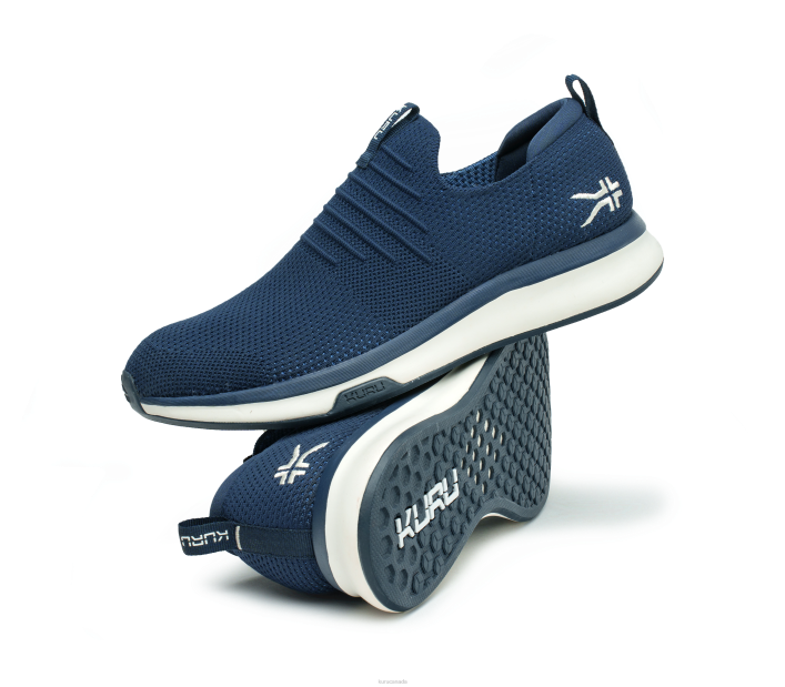 Kuru Shoes Midnight Blue/Mineral Blue Men ATOM SLIP-ON 84BZ178