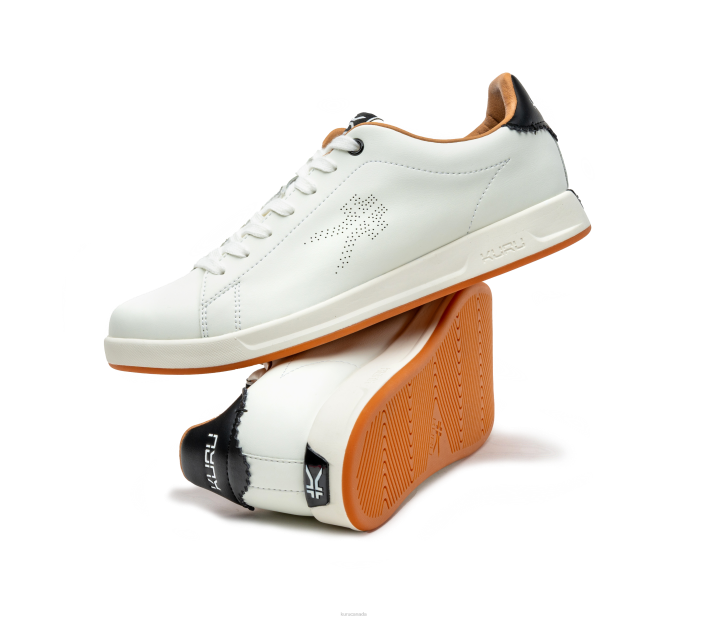 Kuru Shoes New/Bright White/Jet Black Men ROAM 84BZ151