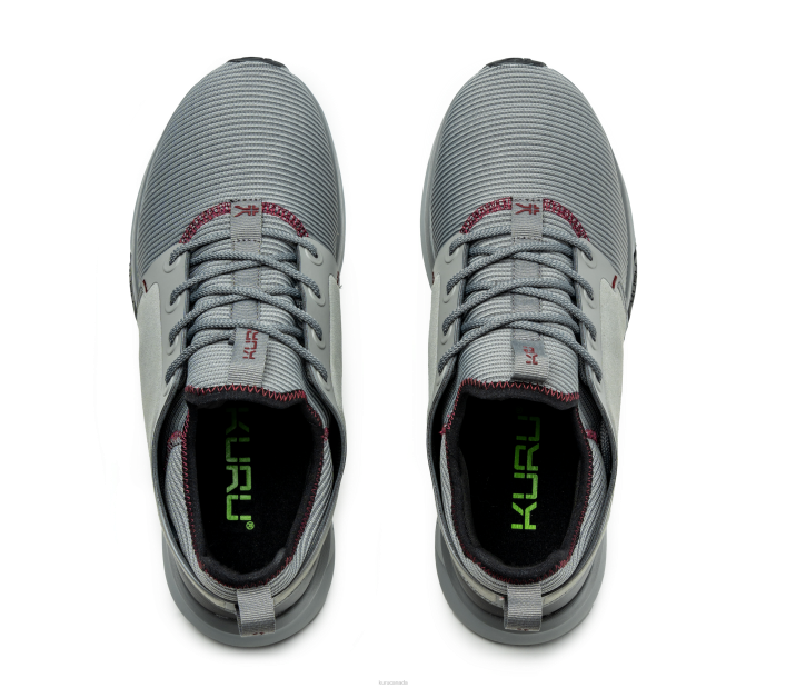 Kuru Shoes Storm Gray/Black Men ATOM WIDE 84BZ174