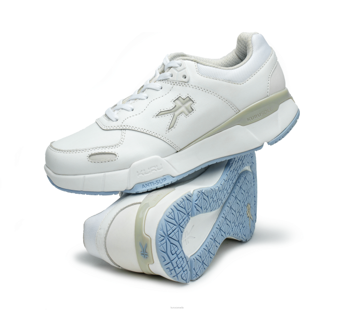Kuru Shoes Bright White/Blue Fog Women KINETIC WIDE 84BZ49