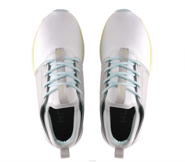 Kuru Shoes Bright White/Ice Blue Women ATOM WIDE 84BZ48