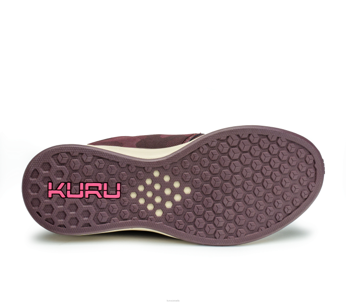 Kuru Shoes Camo Wine/Pink Sorbet Women ATOM WIDE 84BZ60