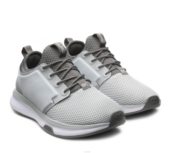 Kuru Shoes Cloud Gray/White/Iron Gray Women ATOM 84BZ27