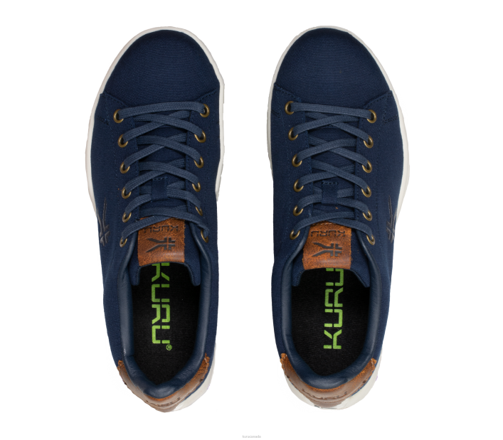Kuru Shoes Deep Navy/White/Mustang Brown Women ROAM 84BZ21