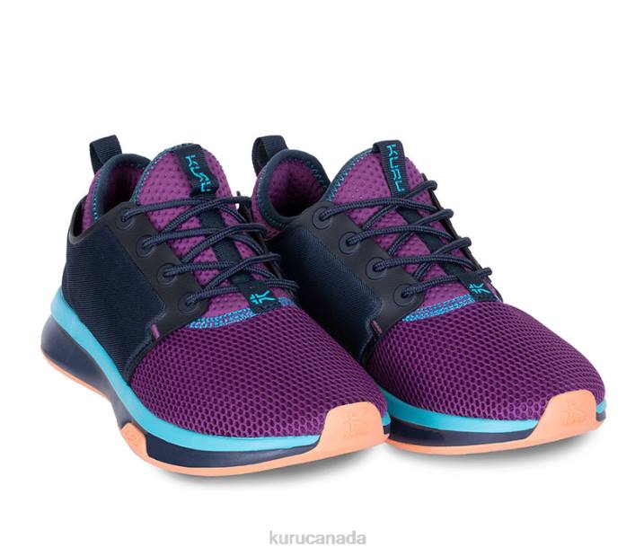 Kuru Shoes Electric Grape/Midnight Blue Women ATOM WIDE 84BZ41