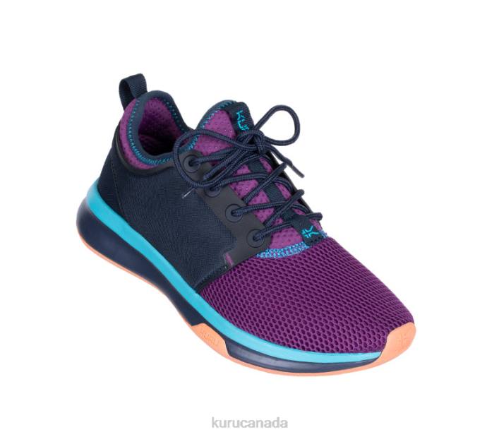 Kuru Shoes Electric Grape/Midnight Blue Women ATOM WIDE 84BZ41