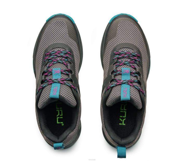 Kuru Shoes Jet Black/Dark Teal Women ATOM TRAIL 84BZ5