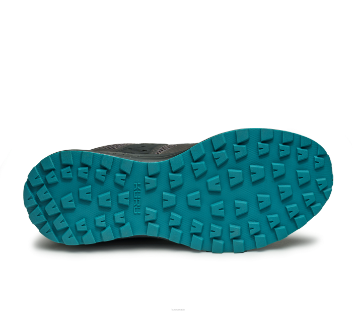 Kuru Shoes Jet Black/Dark Teal Women ATOM TRAIL 84BZ5