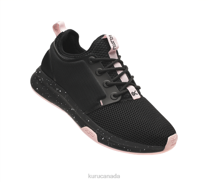 Kuru Shoes Jet Black/Misty Lilac Women ATOM WIDE 84BZ65