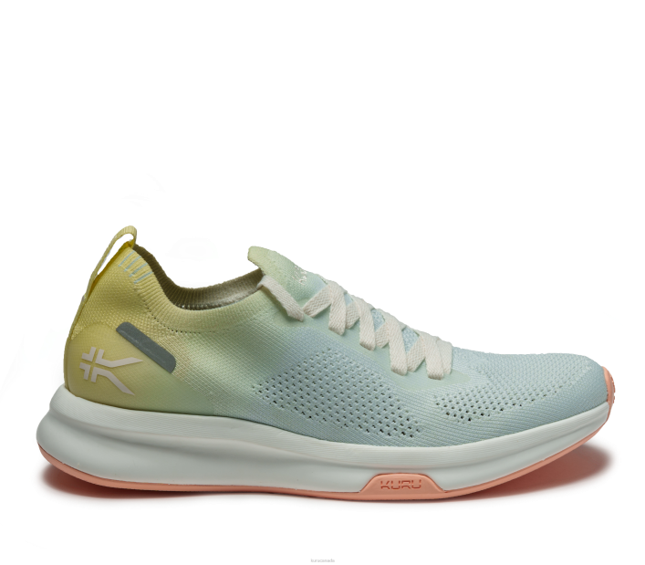 Kuru Shoes Lime Sorbet/Mist Blue Women FLUX 84BZ4