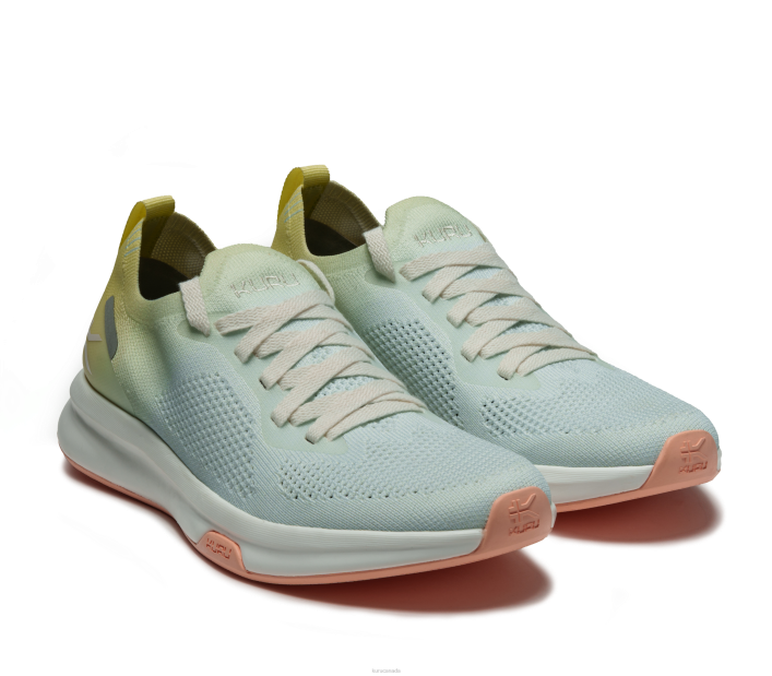 Kuru Shoes Lime Sorbet/Mist Blue Women FLUX 84BZ4