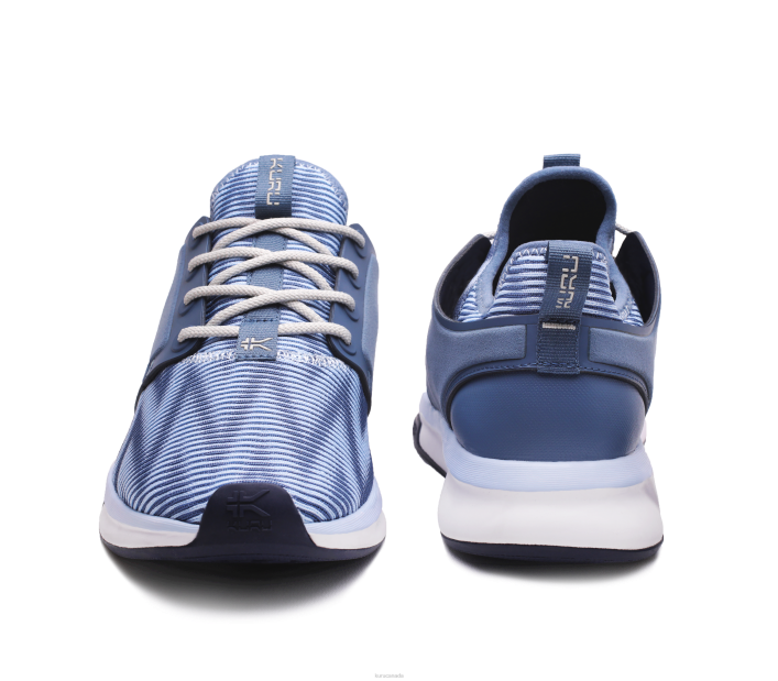 Kuru Shoes Mineral Blue/Bone Gray Women ATOM WIDE 84BZ56