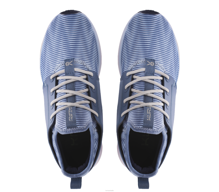 Kuru Shoes Mineral Blue/Bone Gray Women ATOM WIDE 84BZ56