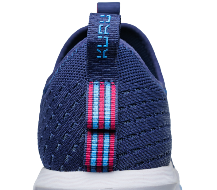 Kuru Shoes Navy/Sky Blue Women ATOM SLIP-ON 84BZ67