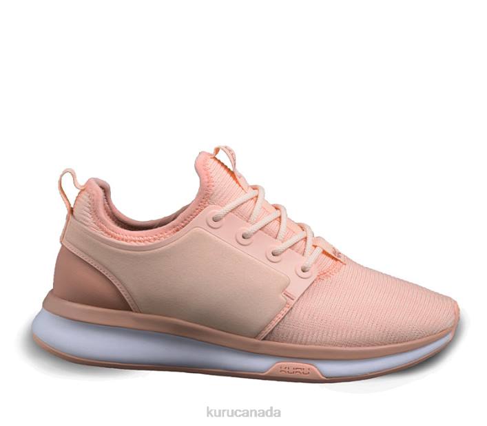 Kuru Shoes Pink Sand/White/Clay Pink Women ATOM WIDE 84BZ52