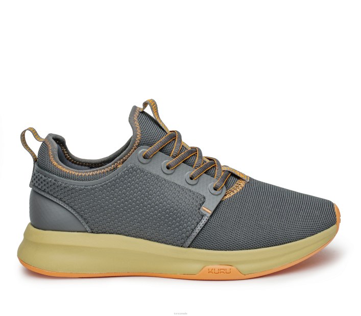 Kuru Shoes Smoke Gray/Pale Orange Women ATOM 84BZ24