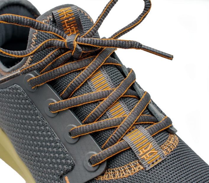 Kuru Shoes Smoke Gray/Pale Orange Women ATOM WIDE 84BZ61